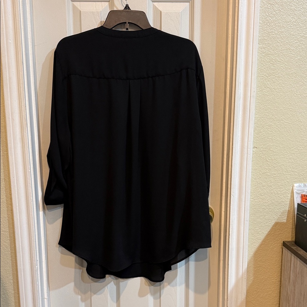Torrid Black V-Neck Blouse - Picture 5 of 5